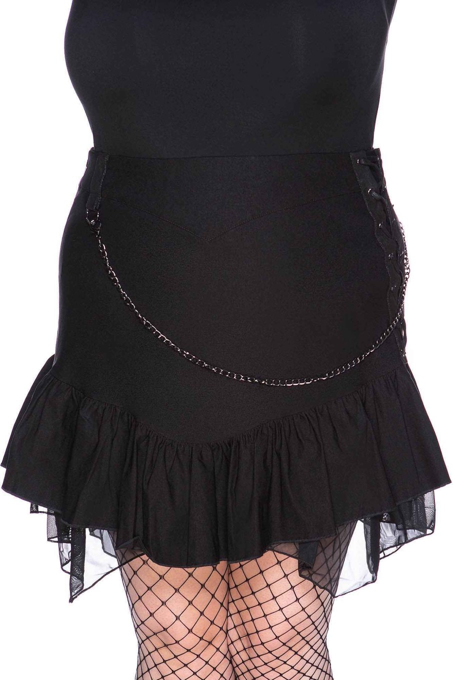 Plus KILLSTAR Bottoms | Moonspell Mini Skirt [Plus] Black