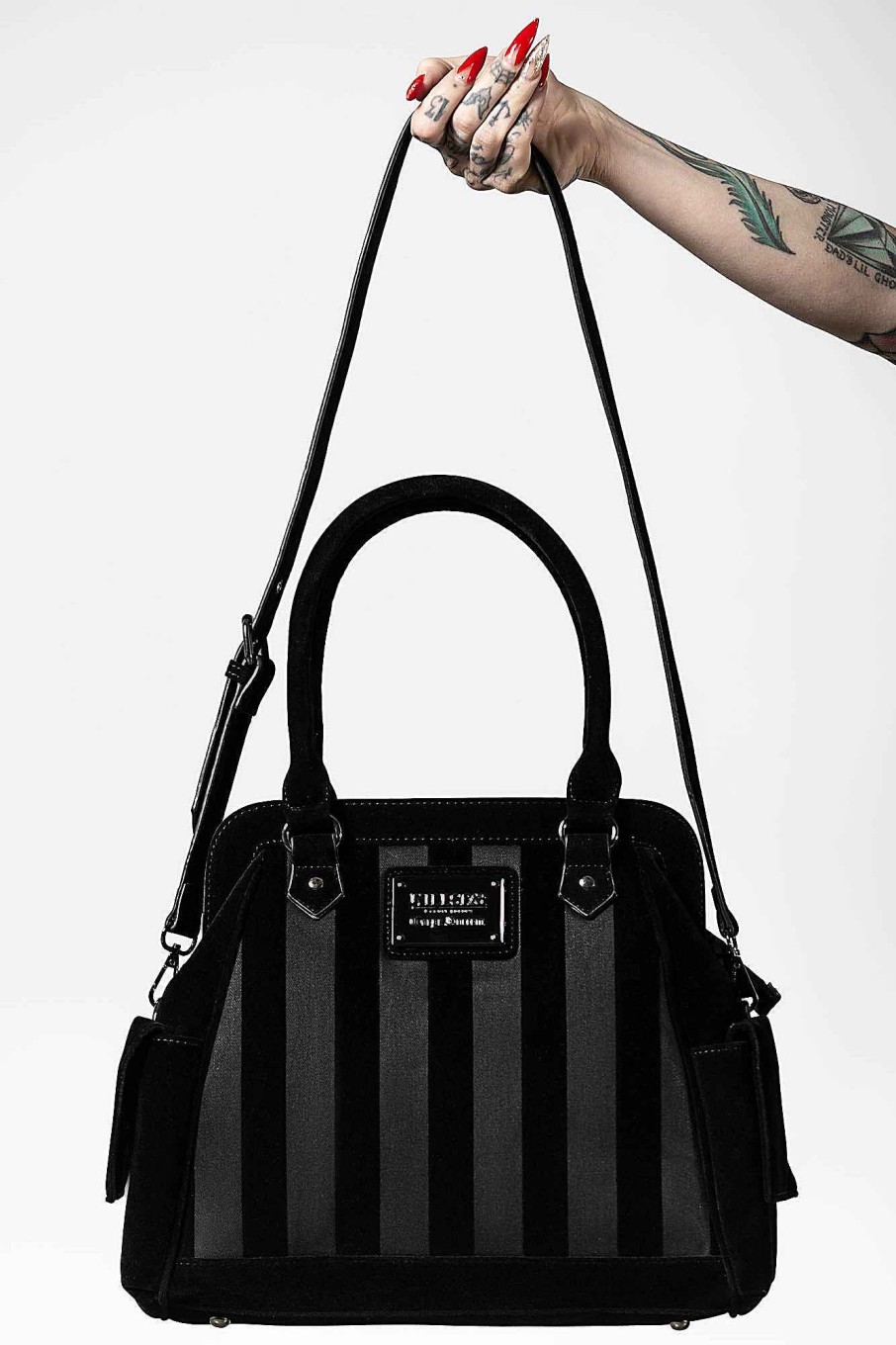 Accessories KILLSTAR Handbags | Earn Your Stripes Handbag Black