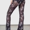 Women KILLSTAR Co-Ords | Dazed Skull Flares Black