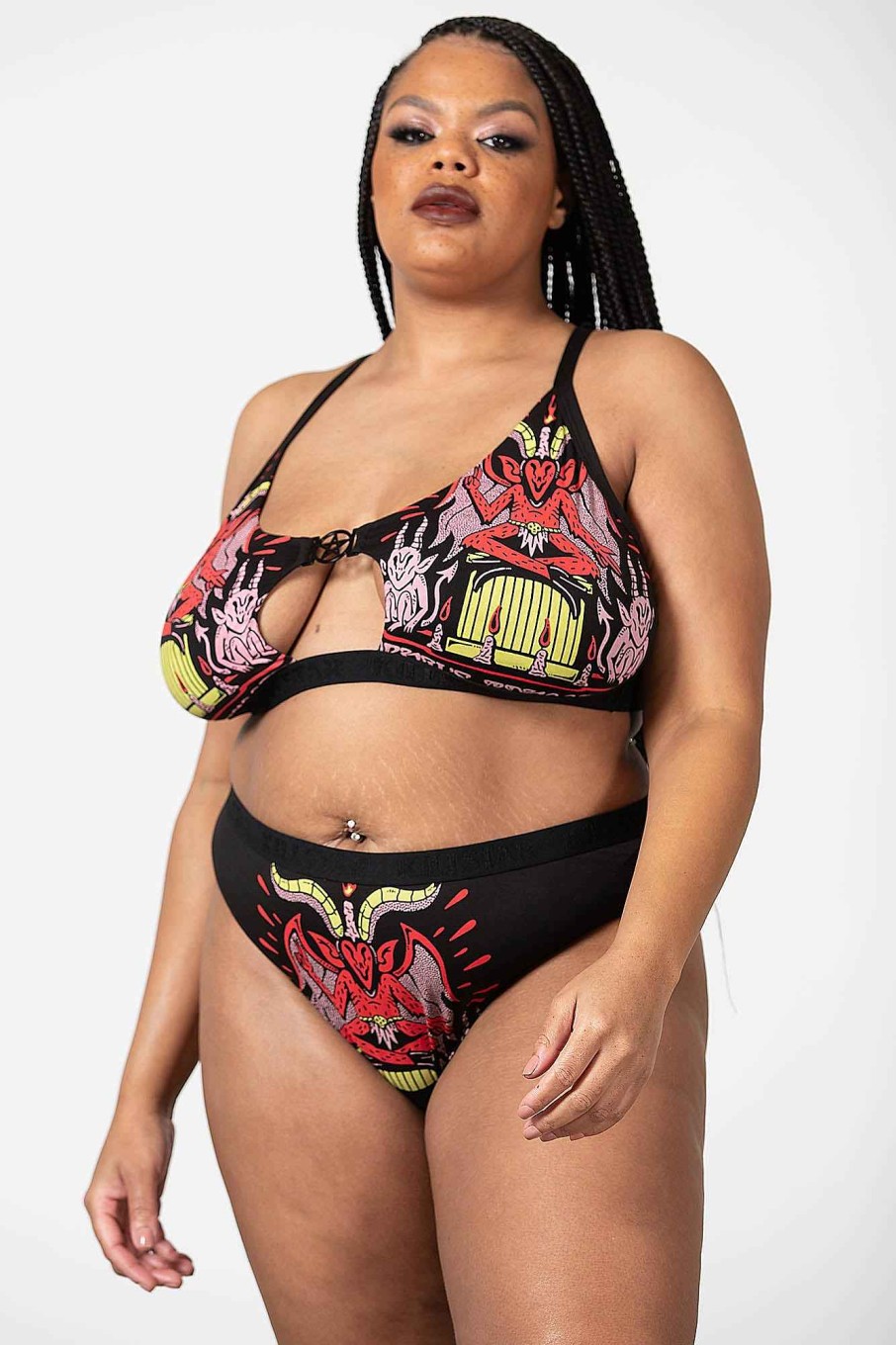 Plus KILLSTAR Intimates | Devil Incarnate Bralet [Plus] Black