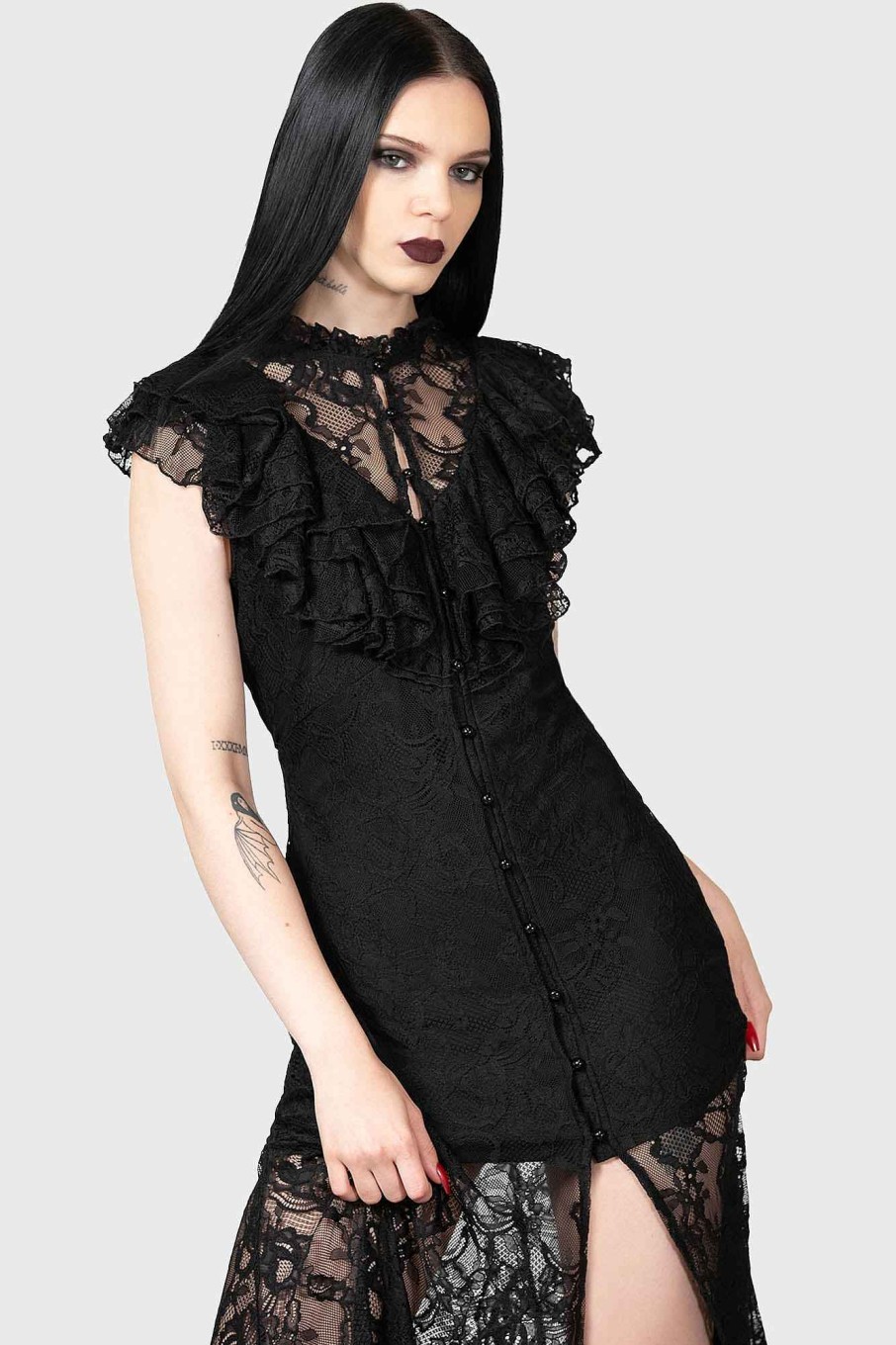 Women KILLSTAR Dresses | Vampire'S Ball Maxi Dress Black