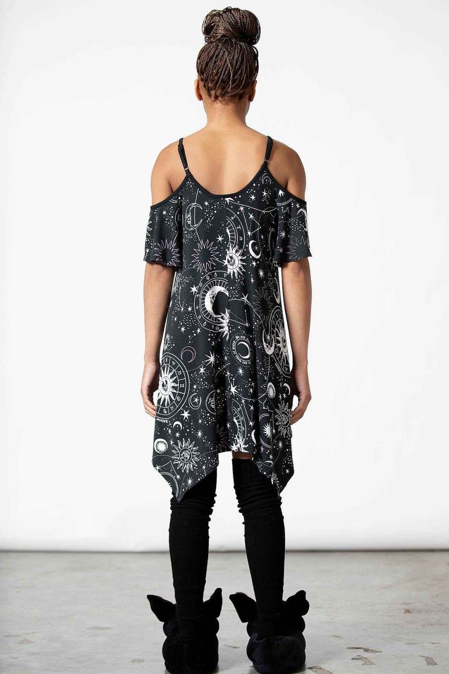 Women KILLSTAR Loungewear | Zodiac Lounge Dress Black