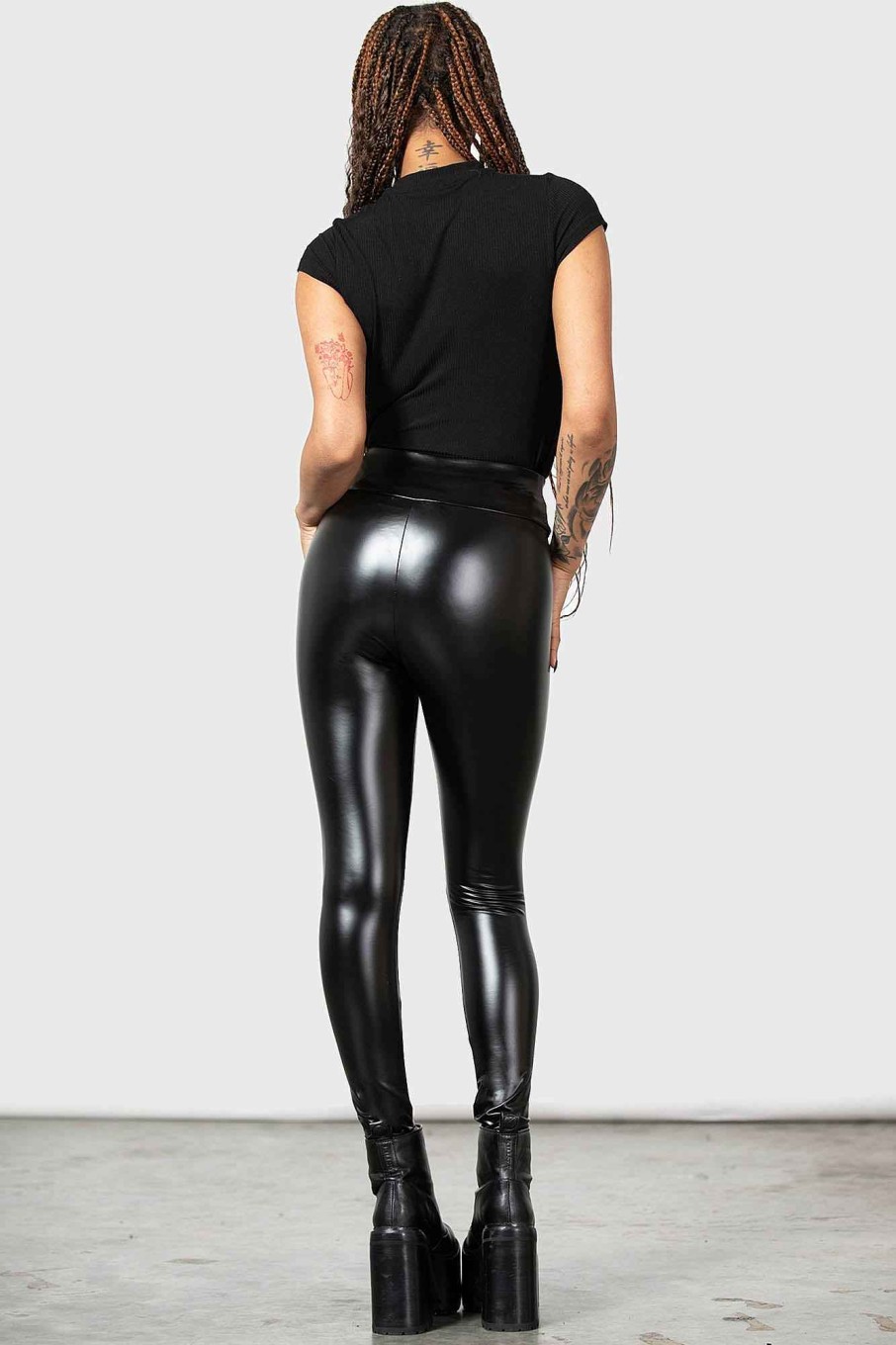 Women KILLSTAR Bottoms | See Through You Leggings Black