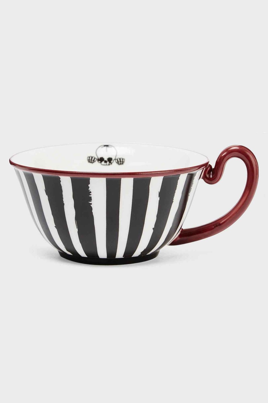 Home KILLSTAR Cups & Mugs | Calagari Teacup & Saucer Black/White