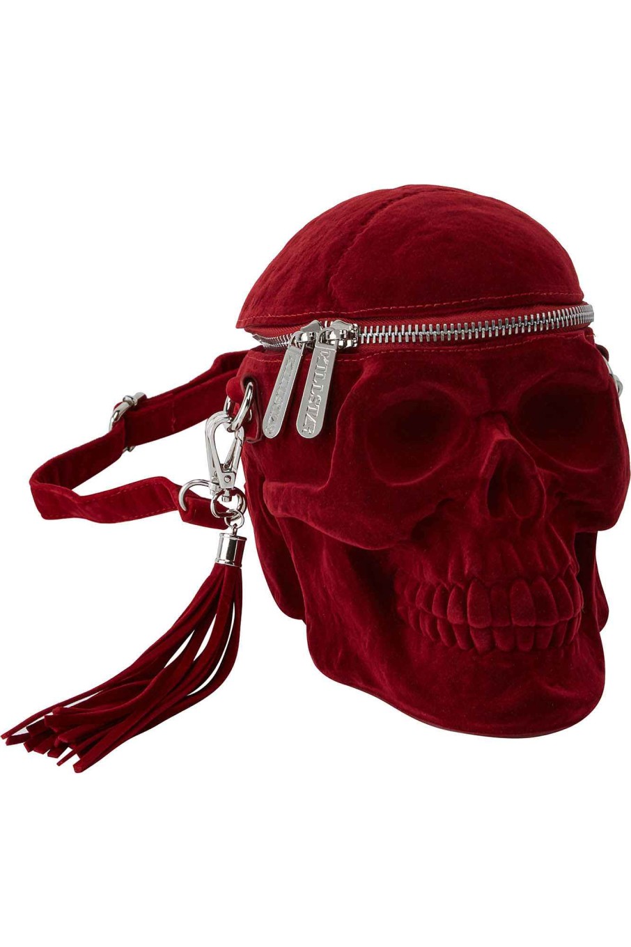 Accessories KILLSTAR Handbags | Grave Digger Skull Handbag [Blood] Red