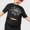 Plus KILLSTAR Co-Ords | Danse Macabre Crop Top [Plus] Black