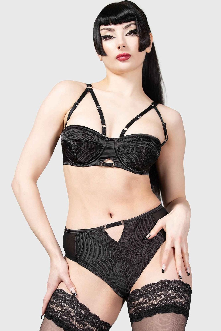 Women KILLSTAR Intimates | Spindle'S Secrets Panty Black