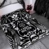 Home KILLSTAR Decor | Vivat Nocte Blanket Black/White