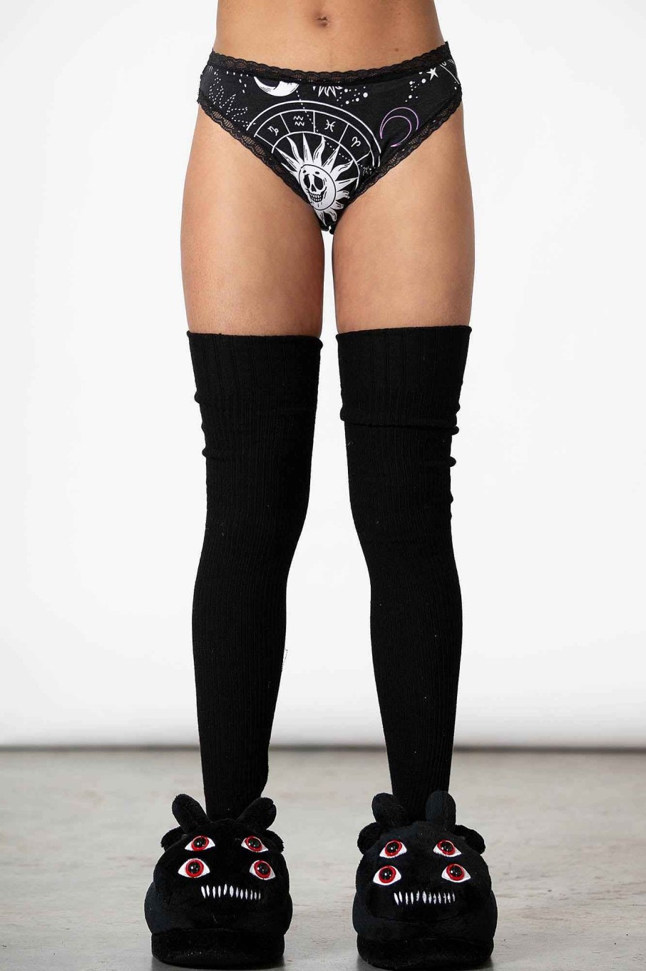 Women KILLSTAR Intimates | Eclipse Lace Panty Black