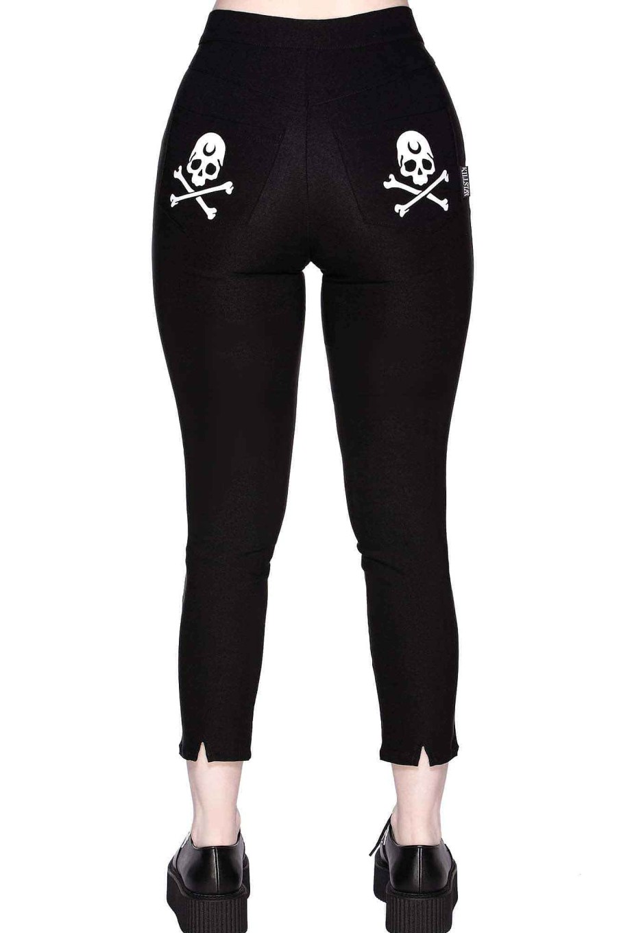 Women KILLSTAR Bottoms | Bad Baby Capri Pants Black