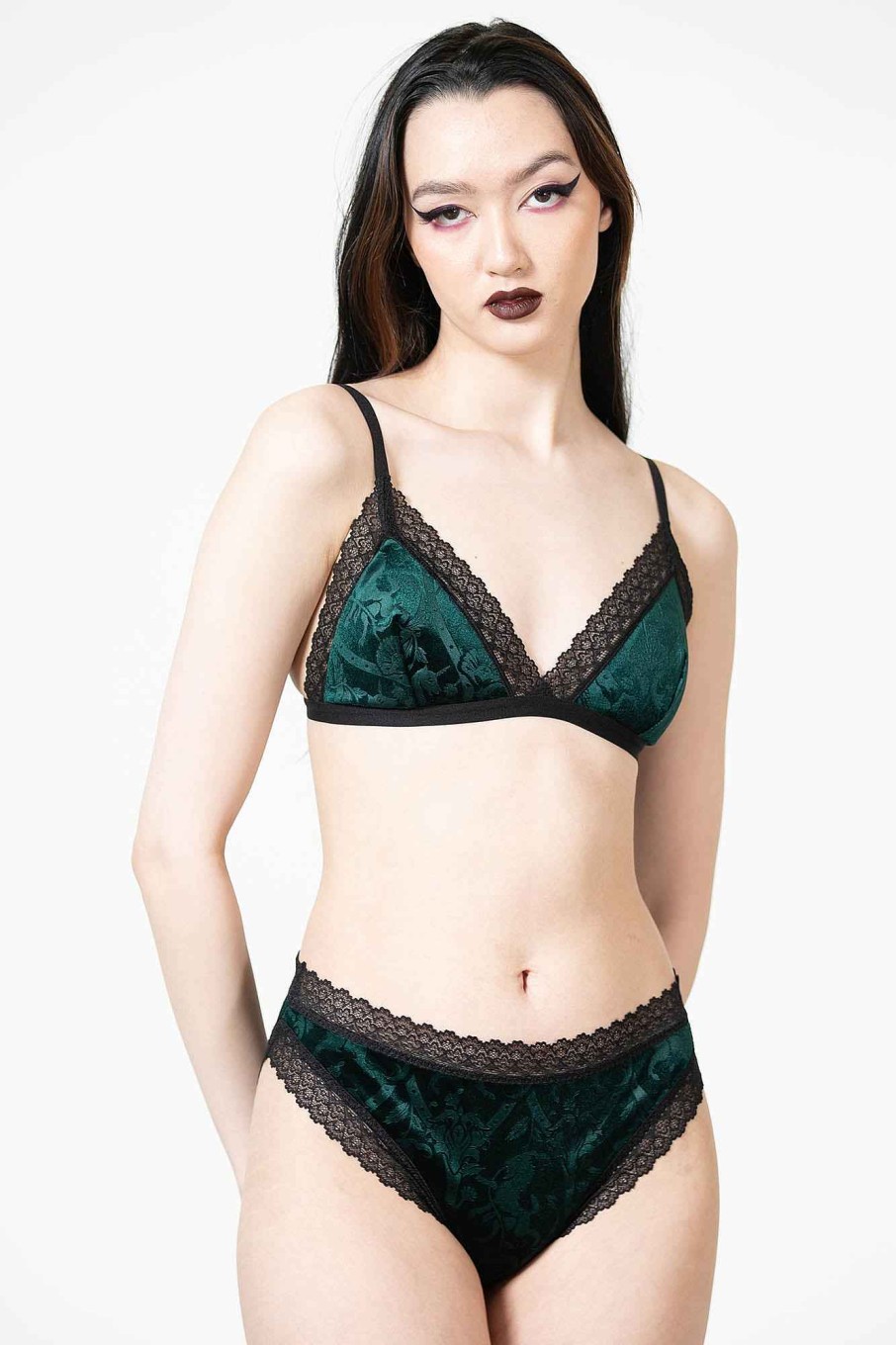 Women KILLSTAR Intimates | Hear Me Roar Panty [Emerald] Green