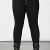 Plus KILLSTAR Bottoms | Ravens Cross Jeans [Plus] Black