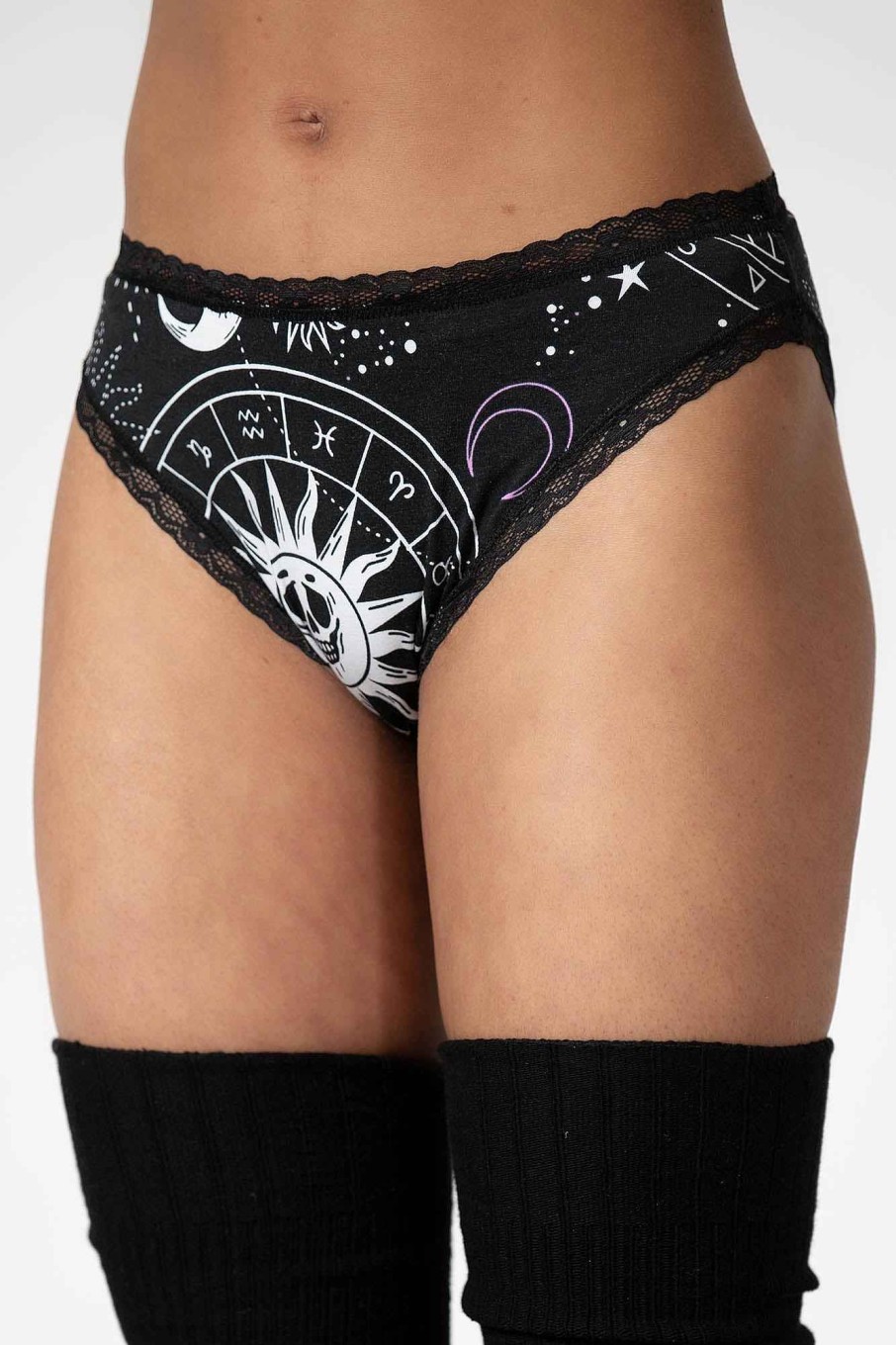 Women KILLSTAR Intimates | Eclipse Lace Panty Black