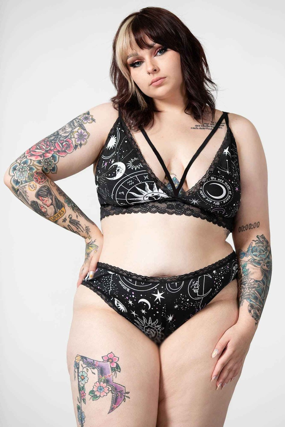 Plus KILLSTAR Intimates | Eclipse Lace Bralet [Plus] Black