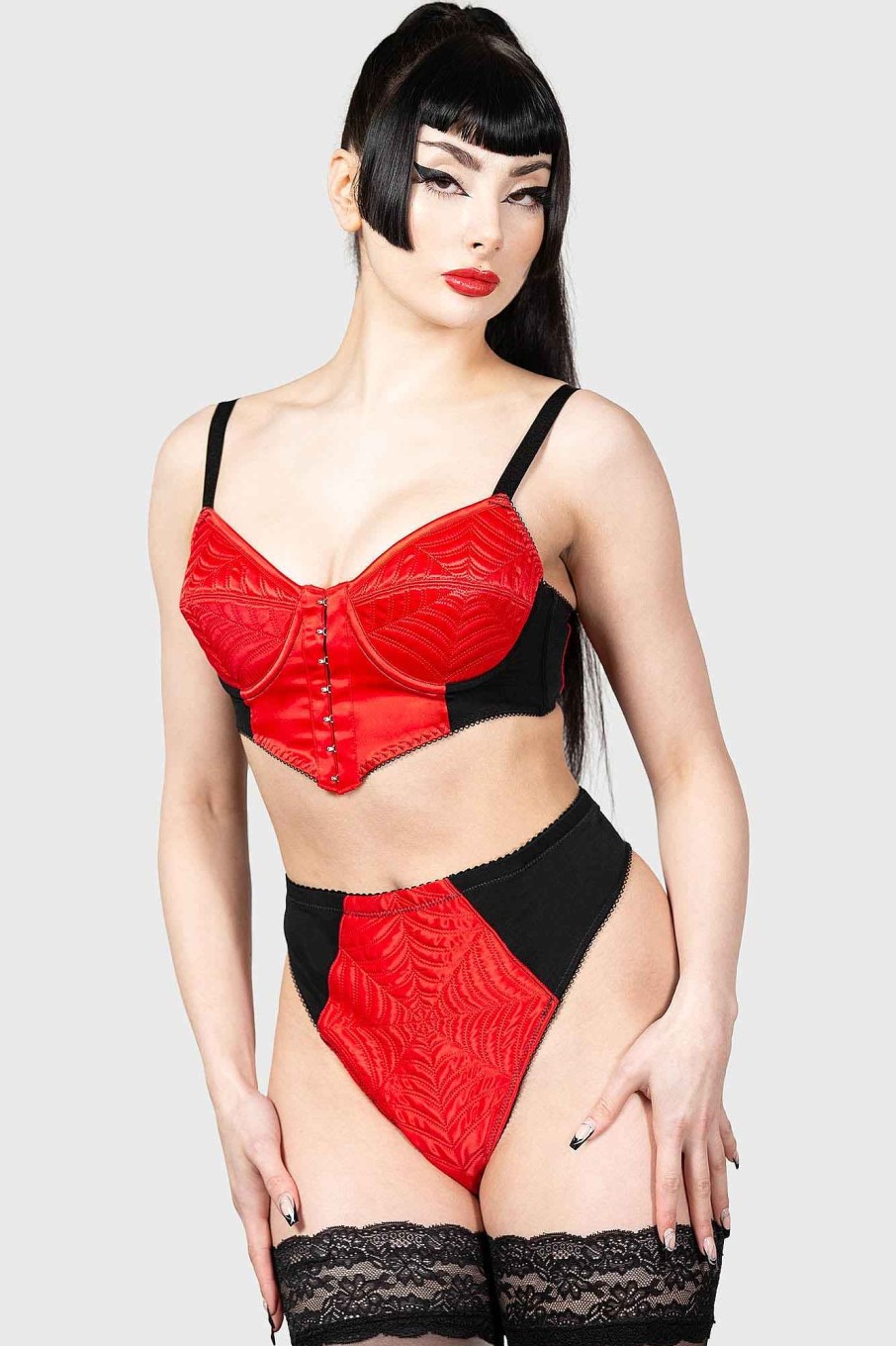 Women KILLSTAR Intimates | Scarlet Webutant Bullet Bra Red