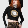 Women KILLSTAR Co-Ords | Fading Light Long Sleeve Top Black