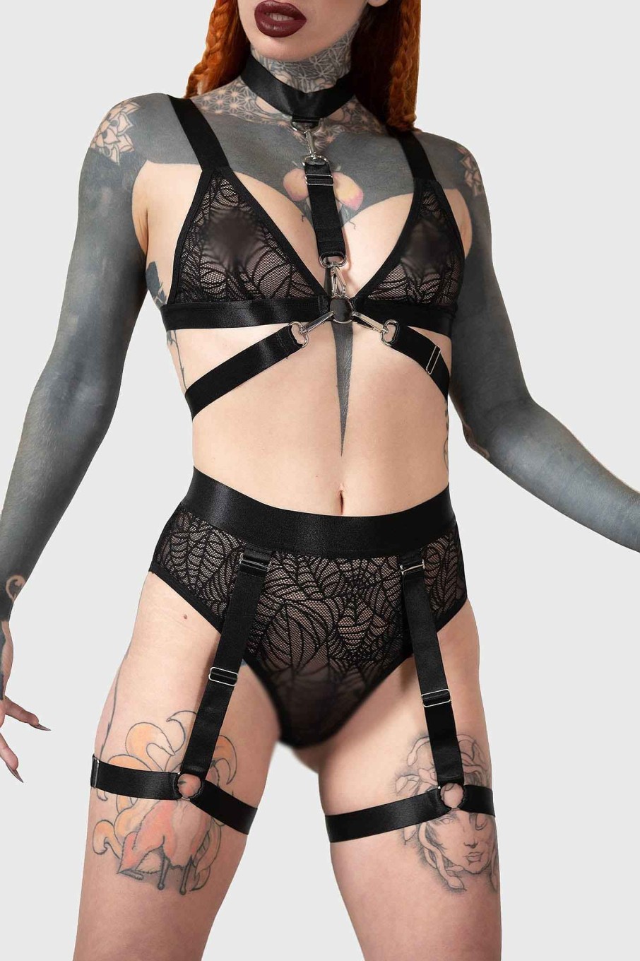 Women KILLSTAR Intimates | Tangled Panty Black