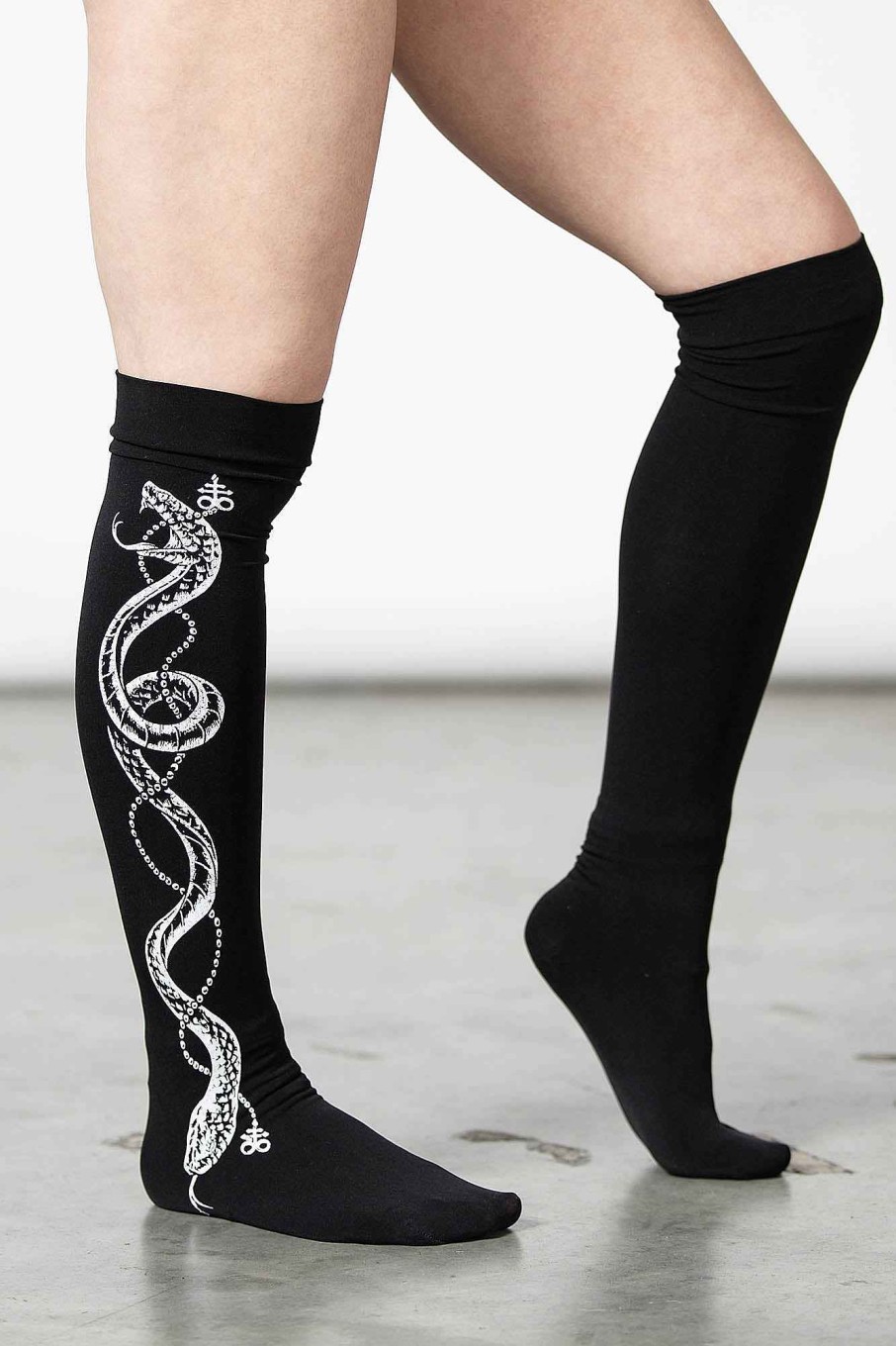 Accessories KILLSTAR Socks & Tights | Cobra Maiden Stockings Black