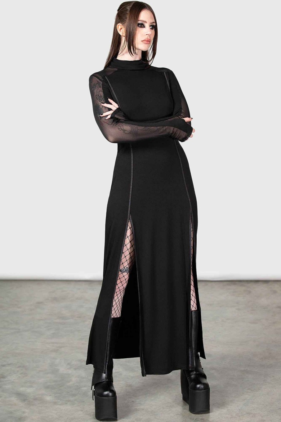 Women Killstar Dresses | Chalcedony Maxi Dress Black