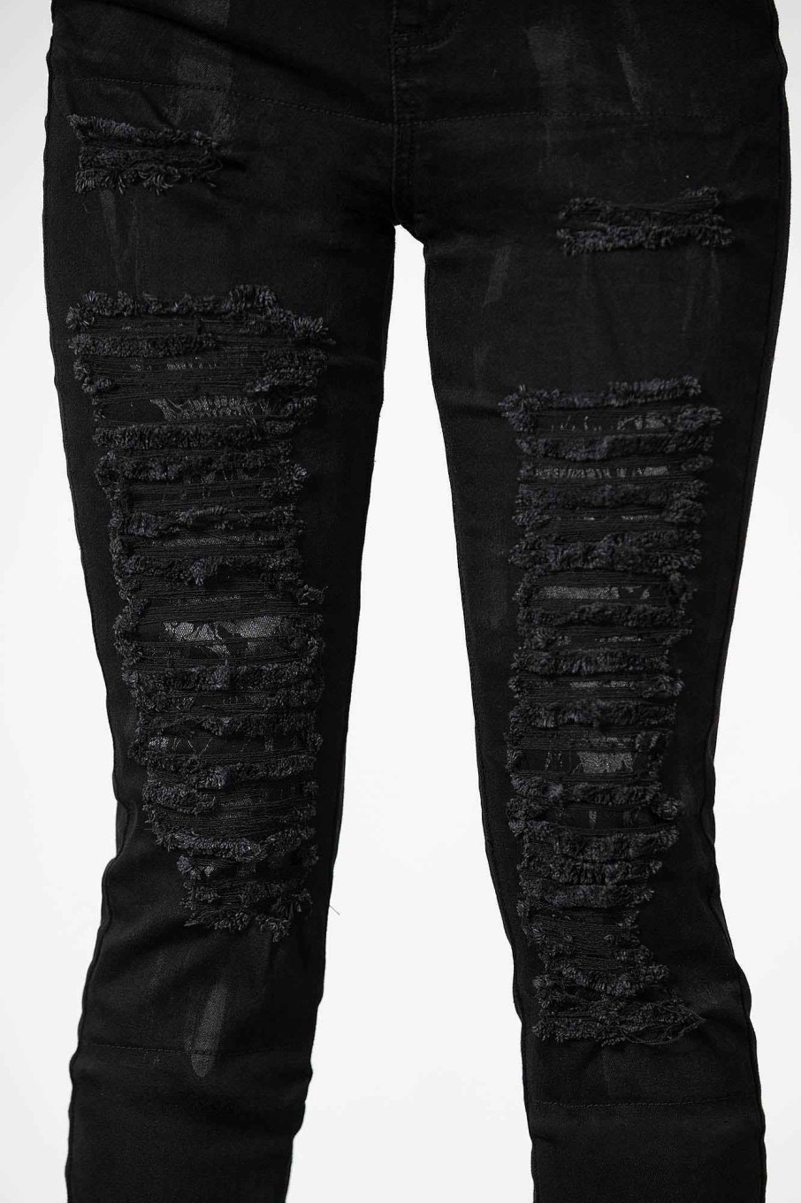 Women KILLSTAR Bottoms | Lyfe Line Patch Jeans Black