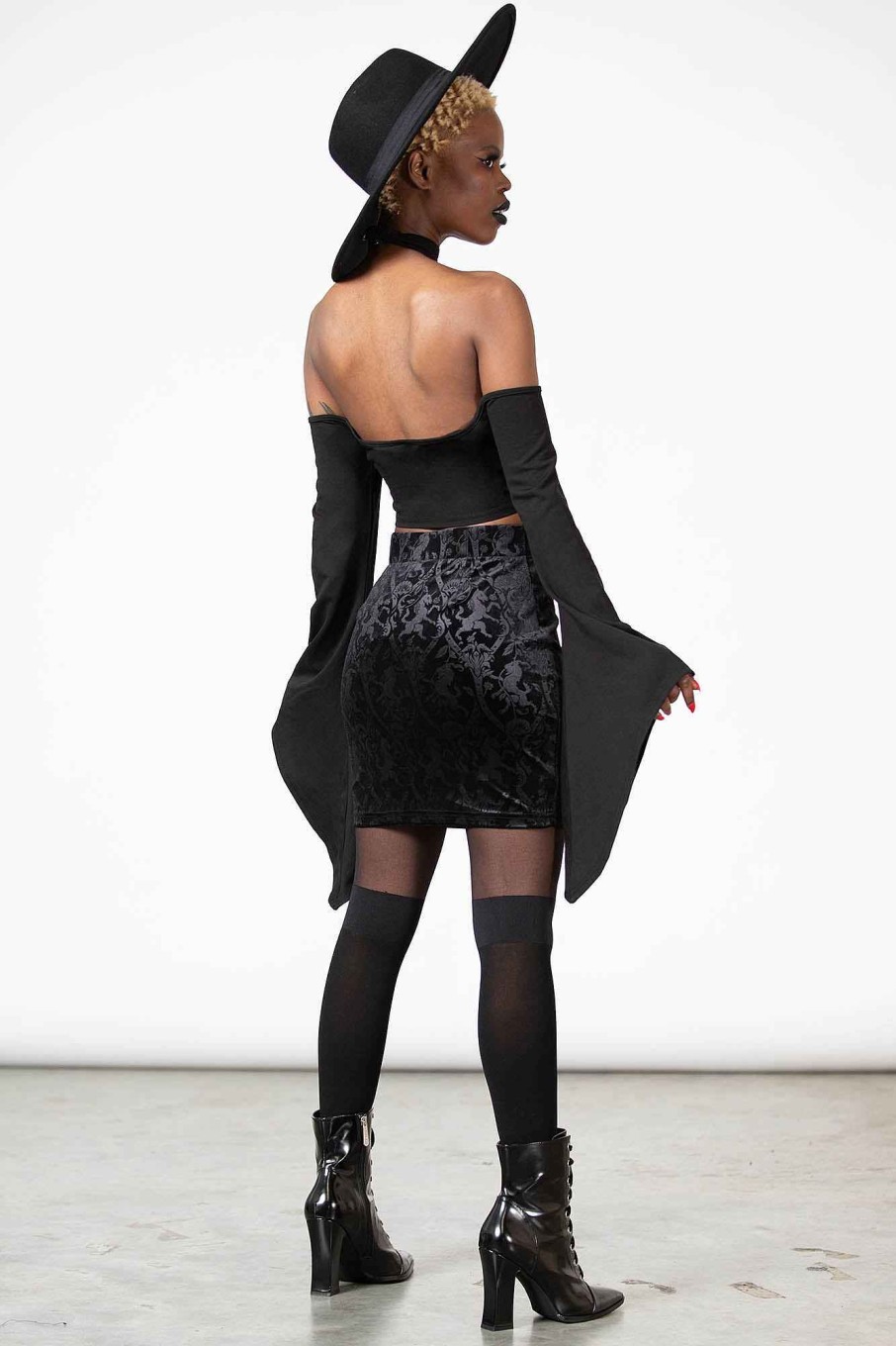 Women KILLSTAR Co-Ords | Doom Duchess Skirt [B] Black