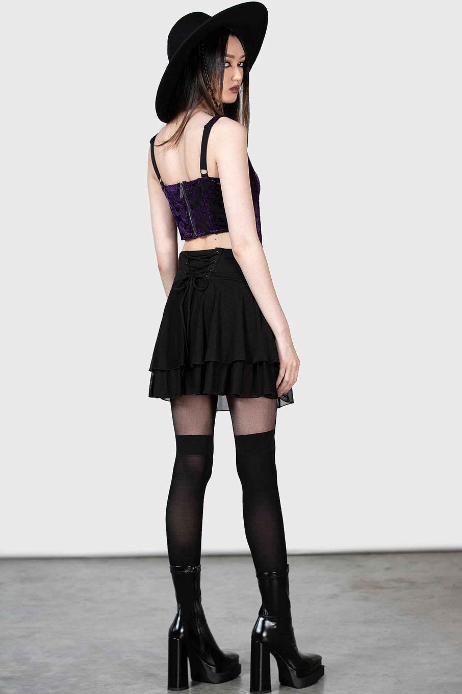 Women KILLSTAR Co-Ords | Snarl Corset Top [ ] Purple