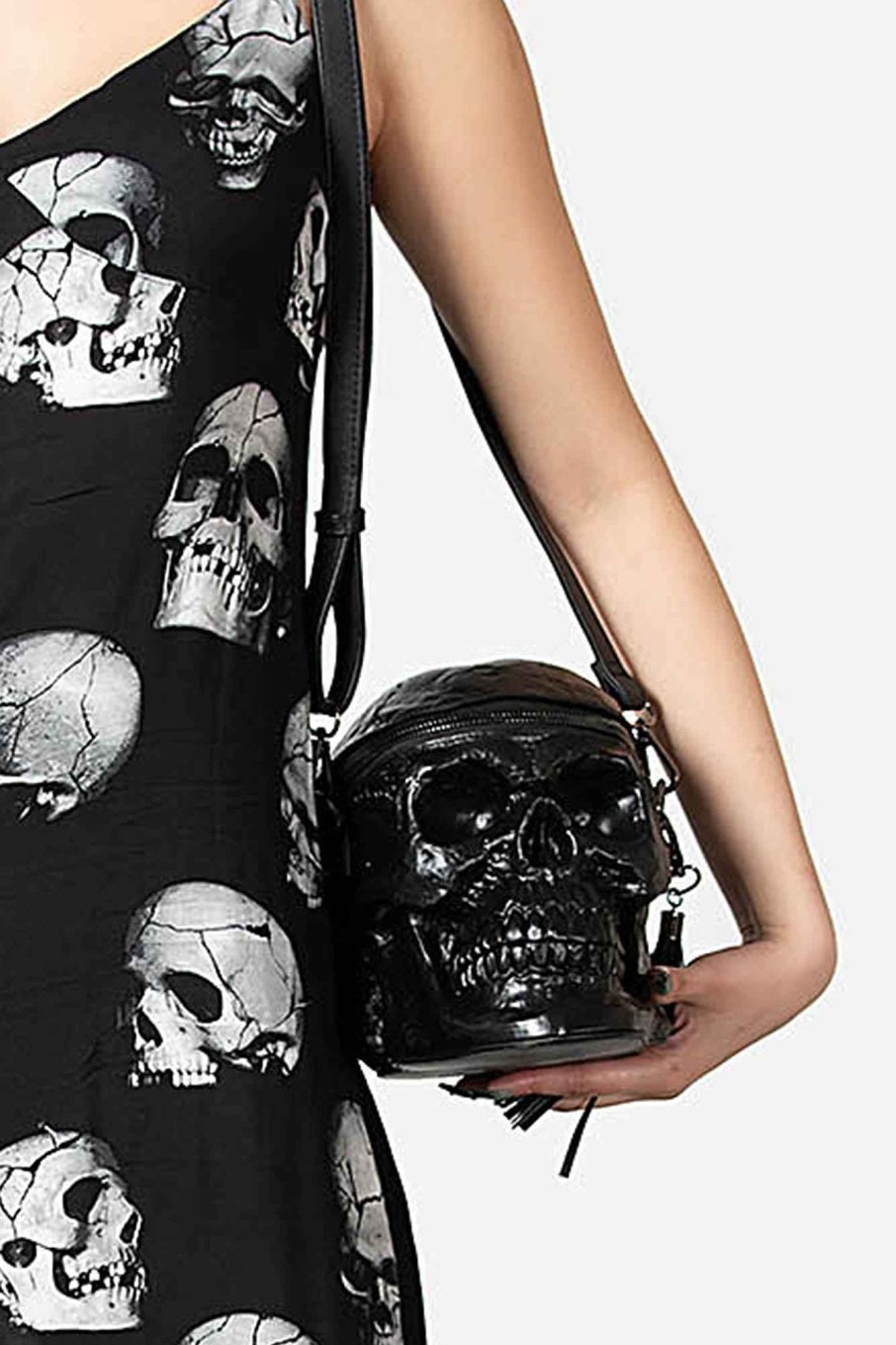 Accessories KILLSTAR Handbags | Grave Digger Skull Handbag [B] Black