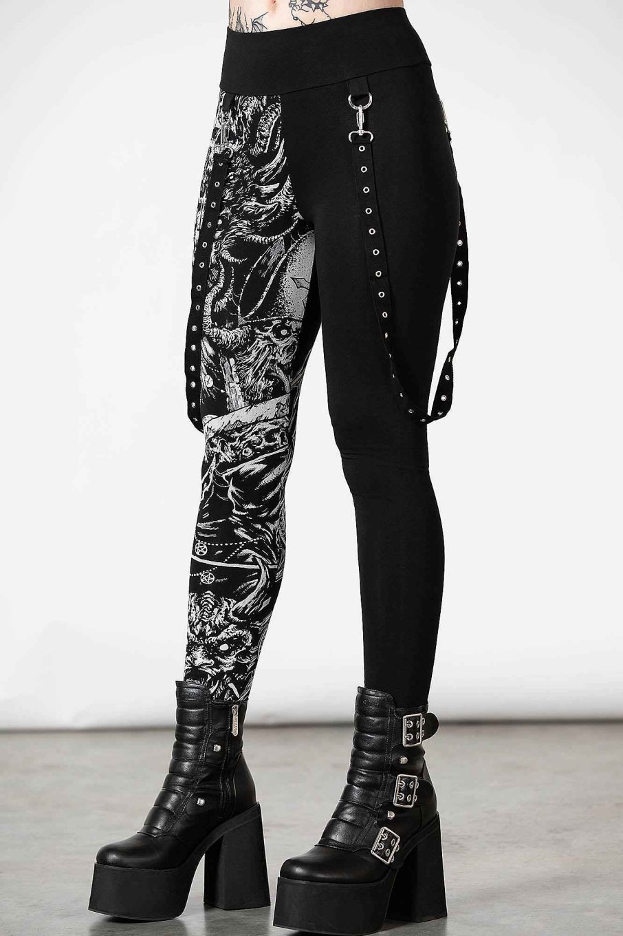 Women KILLSTAR Bottoms | Amnesia Leggings Black