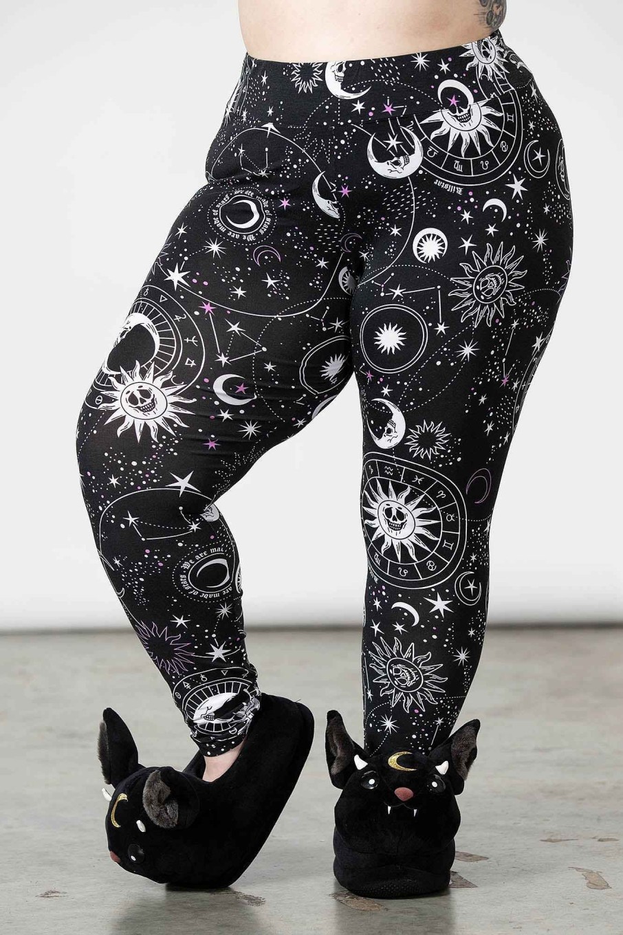 Plus KILLSTAR Loungewear | Galaxy Lounge Leggings [Plus] Black