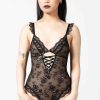 Women KILLSTAR Intimates | Sabelina Lace Bodysuit Black