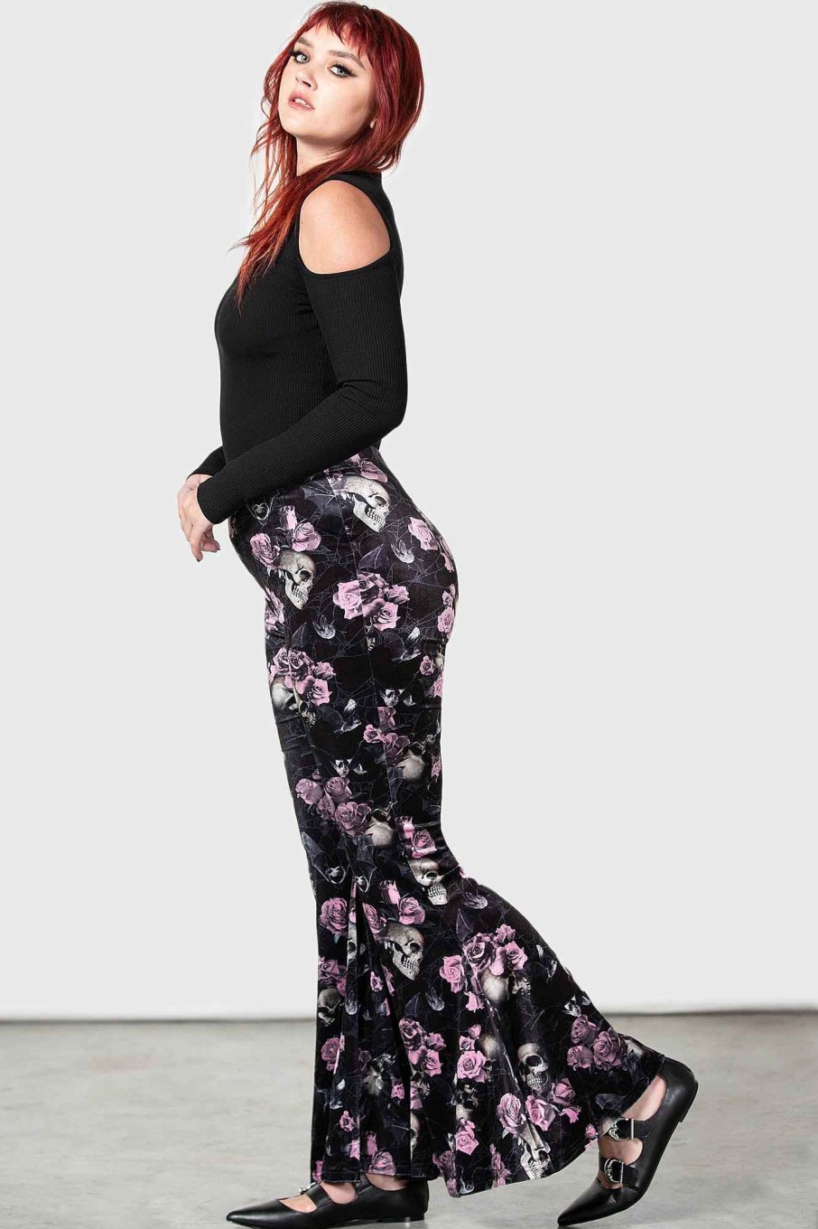 Women KILLSTAR Co-Ords | Moondance Bell Bottoms [Black/ ] Pink