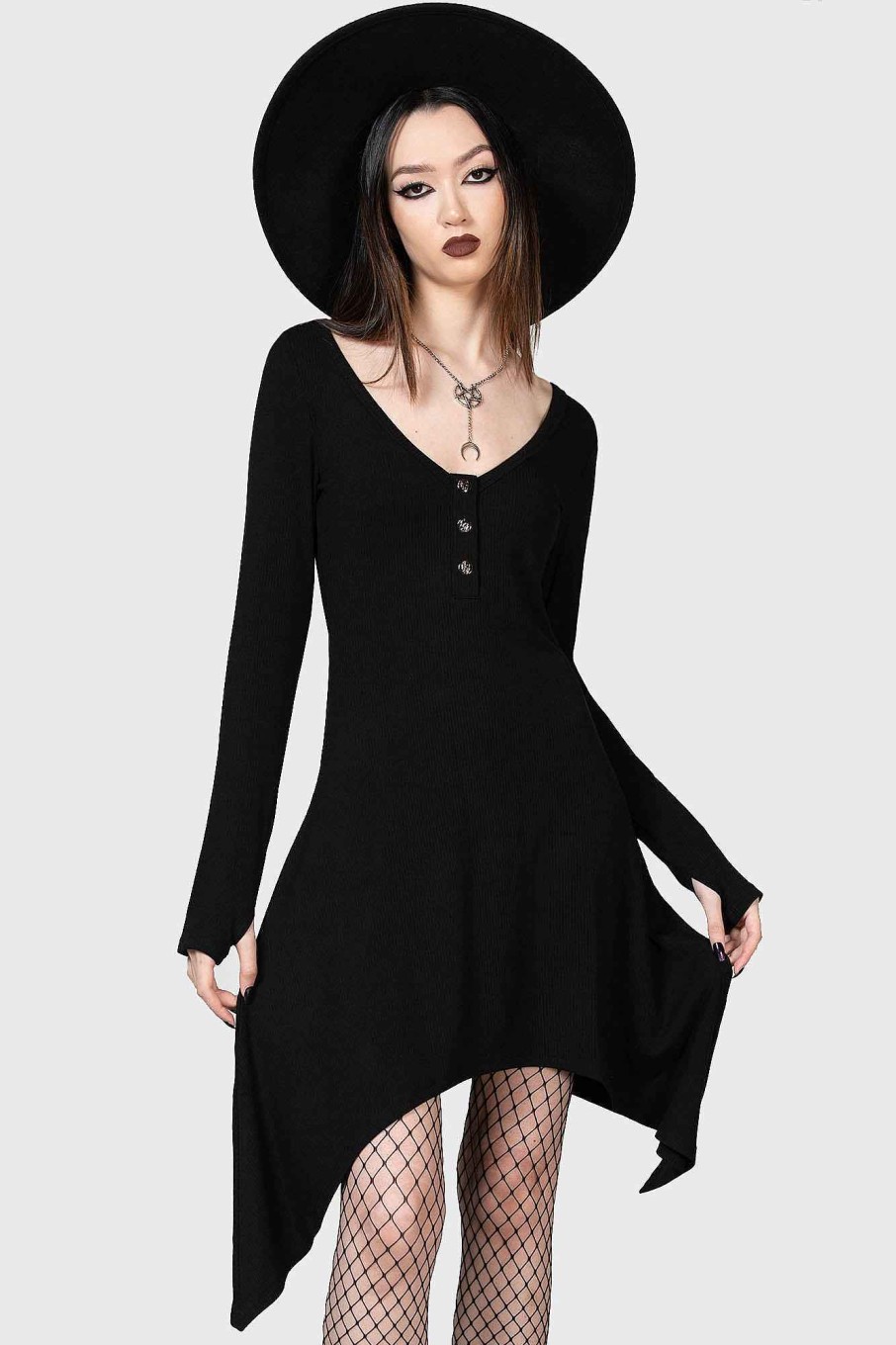 Women KILLSTAR Dresses | Haunted Grove Dress Black