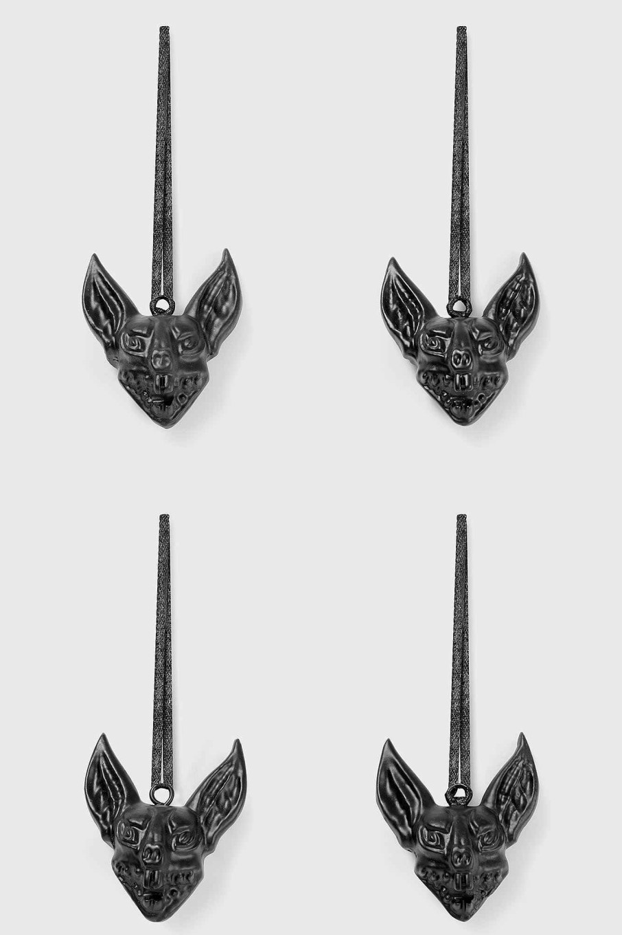 Home KILLSTAR Decor | Dracul Ornaments (Set Of 4) Black