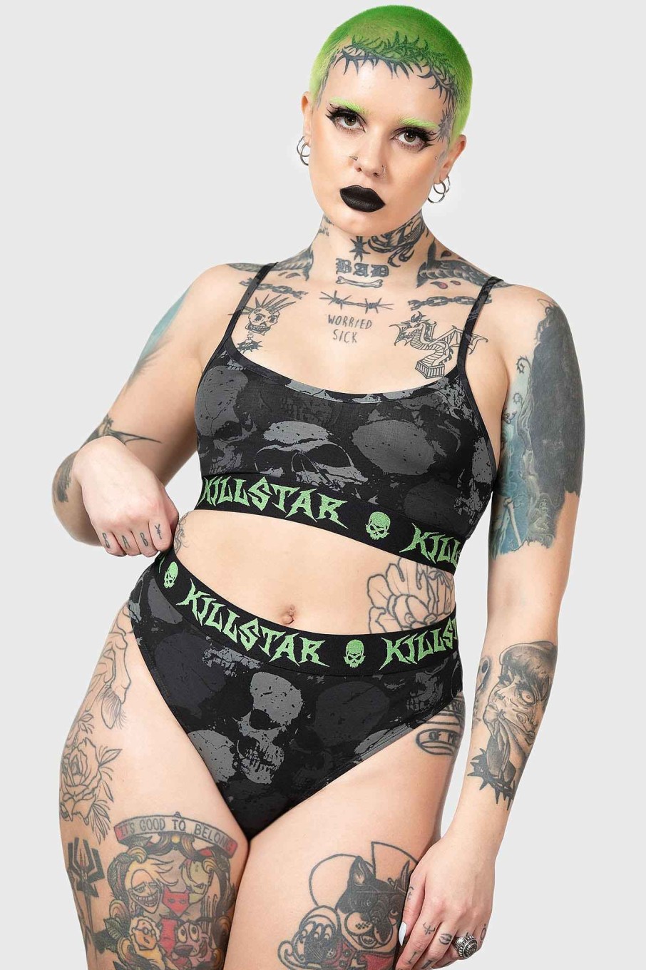 Women KILLSTAR Intimates | Tzompantli Panty Black