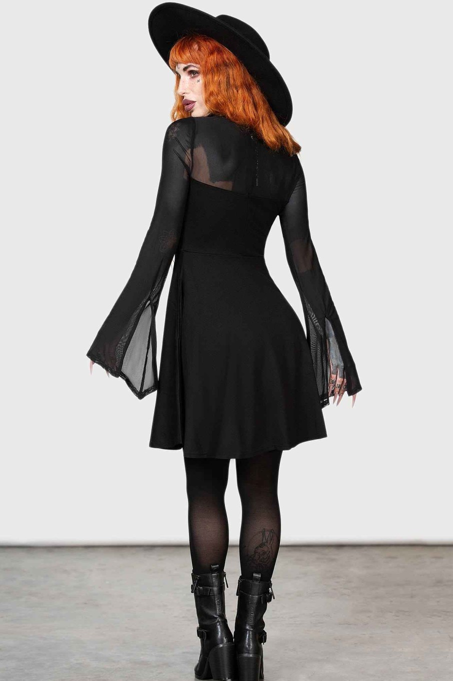 Women KILLSTAR Dresses | Struck By Night Dress Black