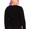 Plus KILLSTAR Knitwear | Crescent Knit Cardigan [Plus] Black