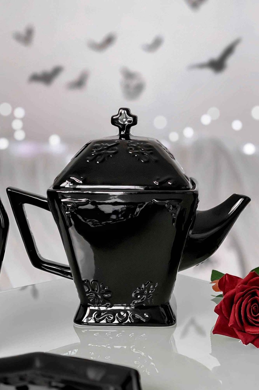 Home KILLSTAR Cups & Mugs | Kitsu Teapot Black