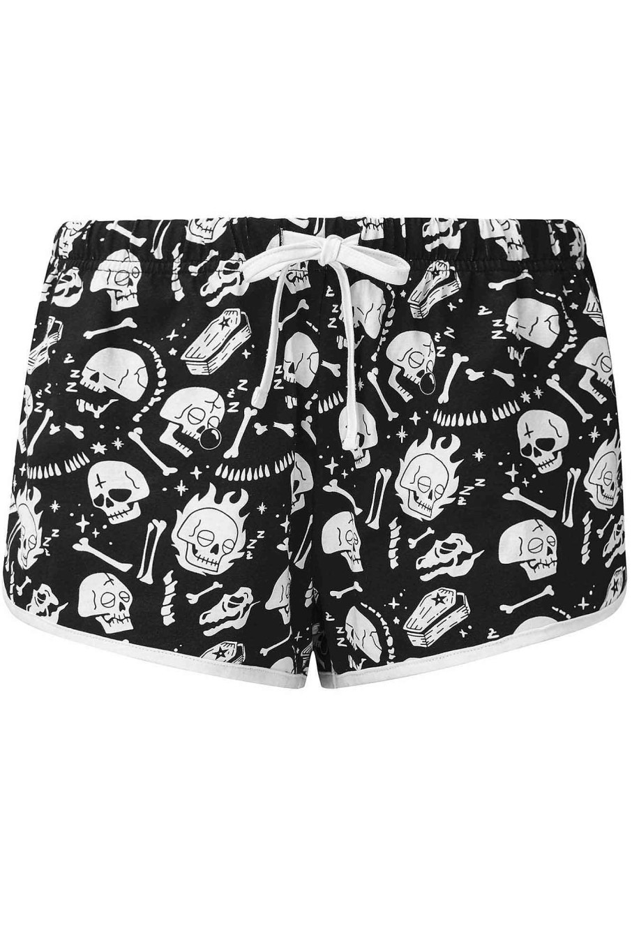 Plus Killstar Loungewear | Drowsy Lounge Shorts [Plus] Black