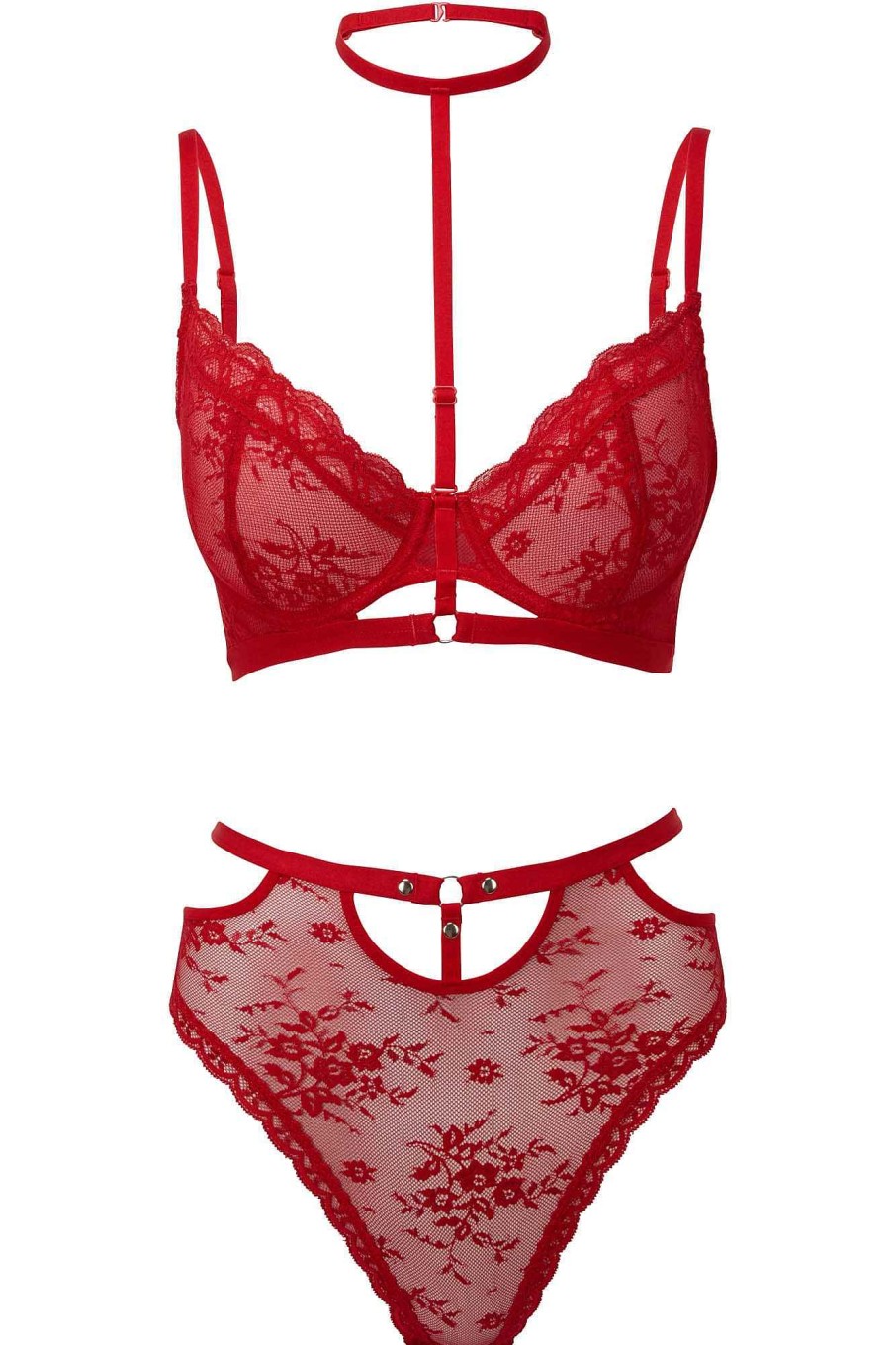 Women KILLSTAR Intimates | Sheer Evil Bra [Scarlet] Red