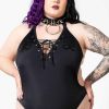 Plus KILLSTAR Swimwear | Doro Swimsuit [Plus] Black