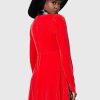 Women KILLSTAR Dresses | Cathedral Ii Skater Dress [ ] Red