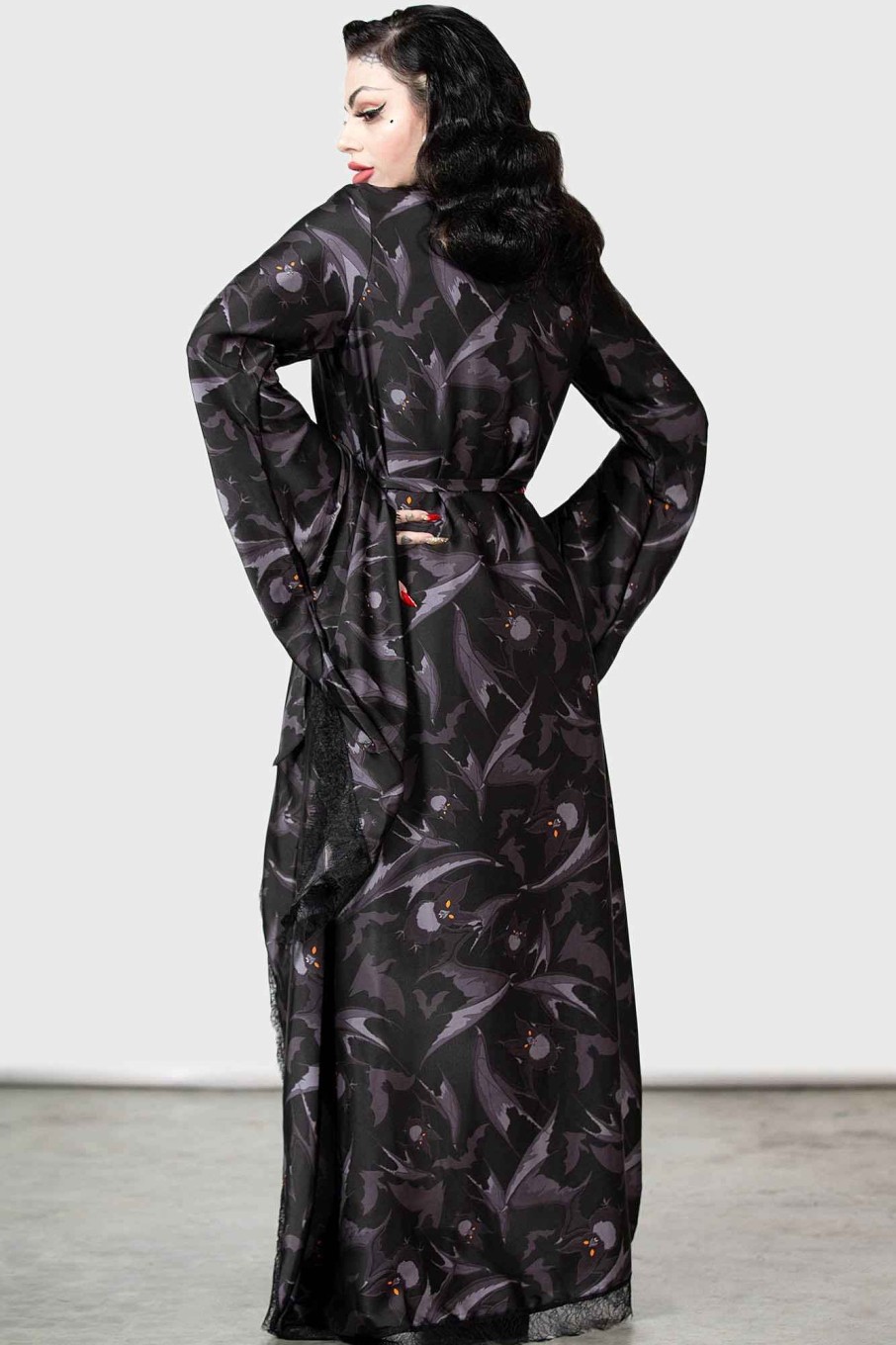 Women KILLSTAR Loungewear | Asperity Robe Black