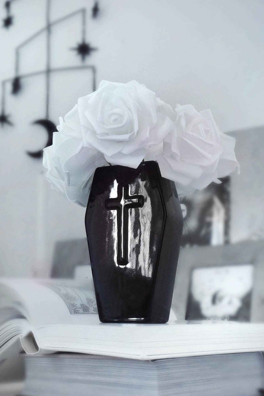 Home Killstar Decor | Coffin Medium Vase Black