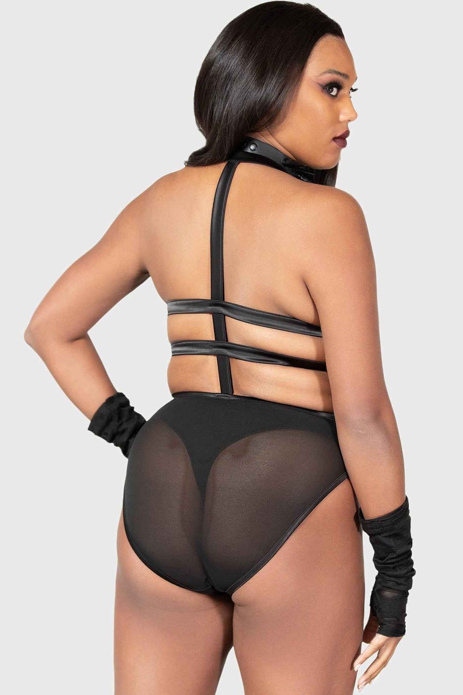 Women KILLSTAR Intimates | Shedding Bodysuit Black