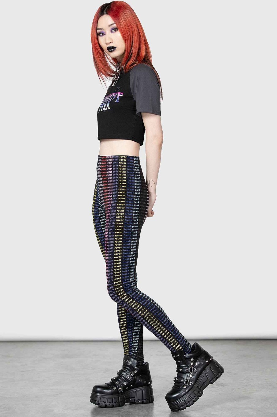 Women KILLSTAR Bottoms | Rave Queen Leggings Black