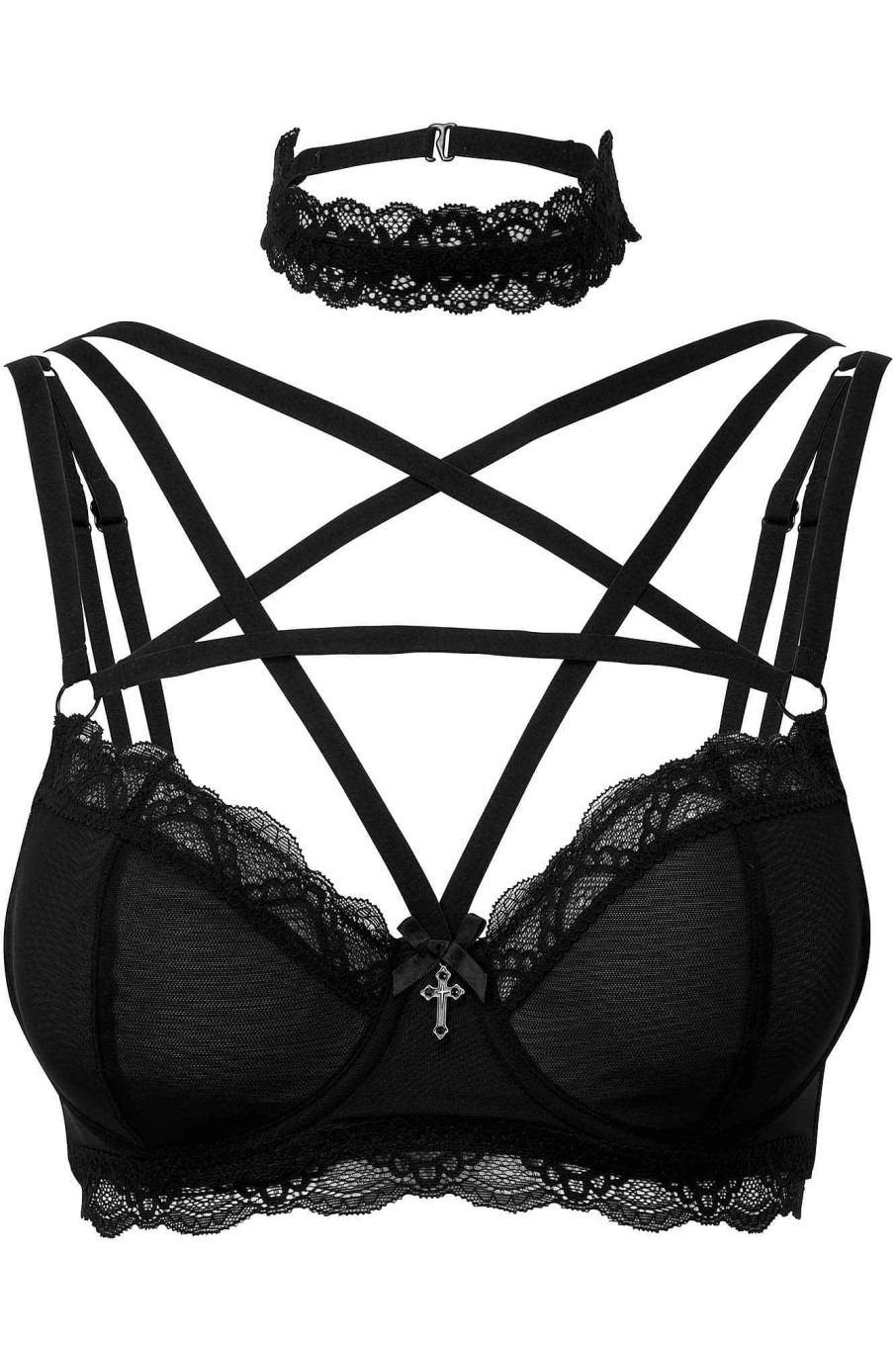 Women KILLSTAR Intimates | She Bites Lace Bra [B] Black