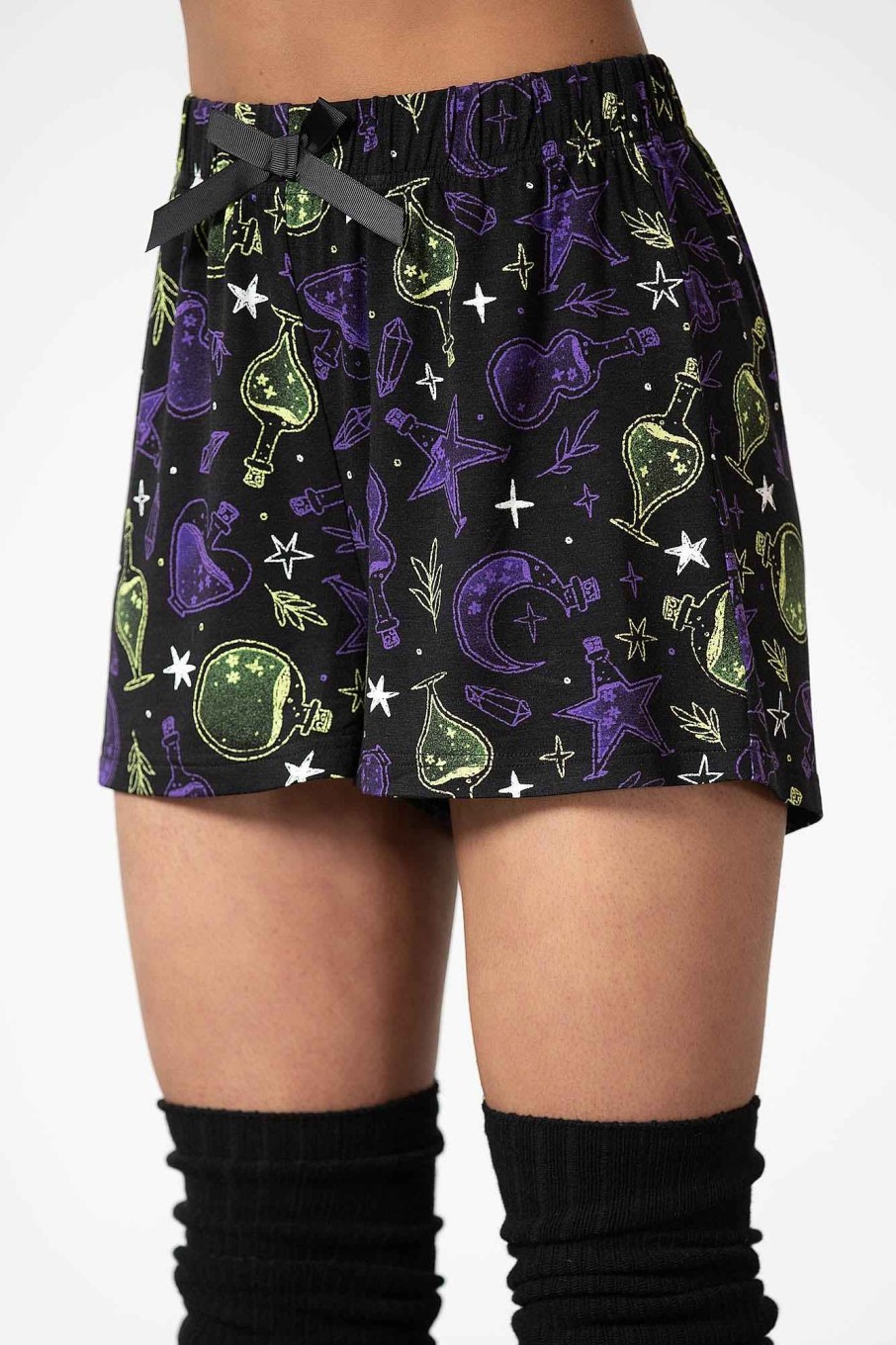 Women KILLSTAR Loungewear | Magic Potion Shorts Black