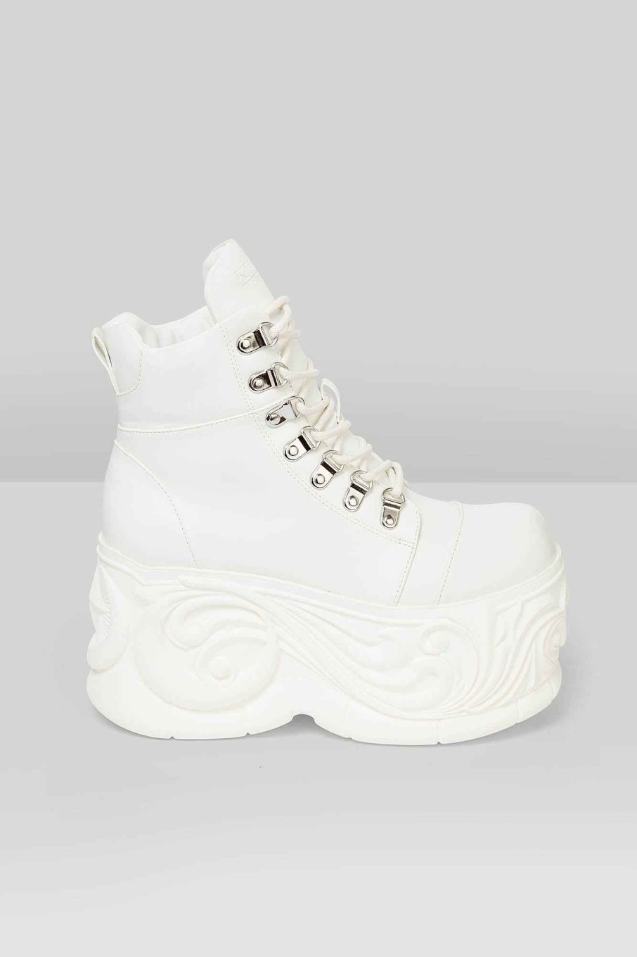 Shoes KILLSTAR | Nightflaw Platform Boots White