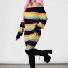 Women KILLSTAR Knitwear | Good Vibes Knit Sweater Dress Rainbow