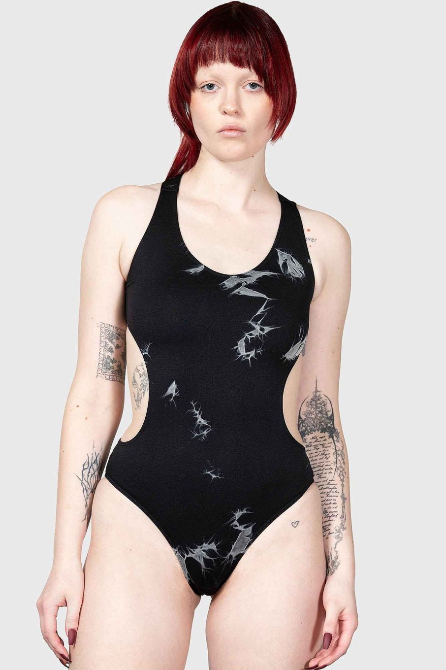 Women KILLSTAR Activity Wear | Warlock'S Woods Bodysuit Black